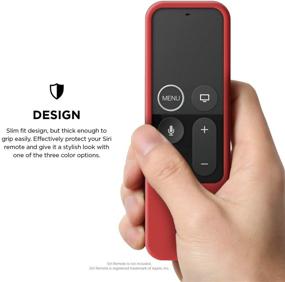 img 2 attached to Elago R2 Slim Case Compatible With Apple TV Siri Remote 1St Generation (Red) - Slim Design