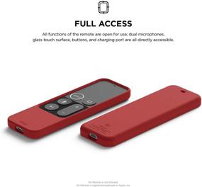 img 1 attached to Elago R2 Slim Case Compatible With Apple TV Siri Remote 1St Generation (Red) - Slim Design