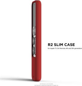 img 3 attached to Elago R2 Slim Case Compatible With Apple TV Siri Remote 1St Generation (Red) - Slim Design