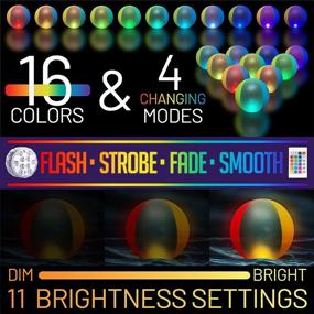 img 1 attached to 🏖️ Eyewalk 18" LED Beach Ball Toy: 16 Color Lights for Pool Games & Outdoor Fun - Perfect for Teens, Adults, and Family Parties!