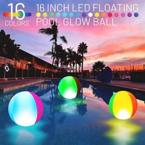 img 2 attached to 🏖️ Eyewalk 18" LED Beach Ball Toy: 16 Color Lights for Pool Games & Outdoor Fun - Perfect for Teens, Adults, and Family Parties!