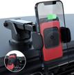 wireless charging auto clamping windshield compatible car & vehicle electronics logo