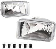 🚗 irontek clear lens fog lights assembly - fits chevy silverado 2007-2014, cadillac escalade 2007-2008, gmc sierra 2007-2014 - 1 pair driving fog lamps kits logo