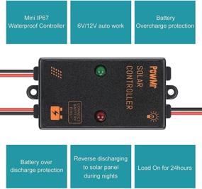 img 2 attached to 🔋 Powerful & Waterproof Solar Charge Controller - 5A, 6V/12V Auto, 24hr Load, IP67, Lead-Acid Battery Compatible
