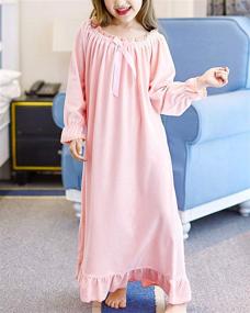 img 1 attached to BOOPH Nightgown Sleepwear for Toddlers - Girls' Nightwear Clothing