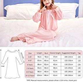 img 2 attached to BOOPH Nightgown Sleepwear for Toddlers - Girls' Nightwear Clothing