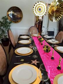 img 1 attached to 🌟 12X72 Inch Sparkly Sequin Table Runner by DUOBAO