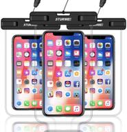 📱 sturme waterproof phone pouch: universal case for iphone xs max xr xs x 8, samsung galaxy s10 s9 s8, pixel 3 xl 2 & more - up to 6.5” logo