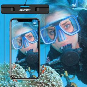 img 1 attached to 📱 STURME Waterproof Phone Pouch: Universal Case for iPhone Xs Max XR XS X 8, Samsung Galaxy S10 S9 S8, Pixel 3 XL 2 & More - Up to 6.5”