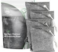 🌿 kenai life charcoal air purifying bags: powerful odor eliminator for car, home, pets, and strong odors - 4-200g bamboo charcoal bags absorber and closet deodorizer - nature fresh air purifier bags logo