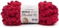 🧶 пряжа alize blanket-ez в ярко-красном цвете от bernat. логотип