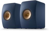 🔵 kef ls50 meta пара в потрясающем королевском синем цвете: улучшение вашего аудио-опыта. логотип