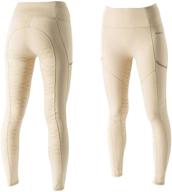 horze women's kira full seat leggings логотип