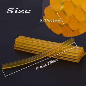 img 3 attached to 🔆 Large Bulk Yellow Hot Glue Sticks for Glue Gun - 20pcs/10.63in - Versatile Adhesive for Kids DIY, Sealing, Dent Repair