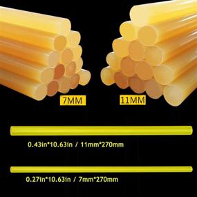 img 1 attached to 🔆 Large Bulk Yellow Hot Glue Sticks for Glue Gun - 20pcs/10.63in - Versatile Adhesive for Kids DIY, Sealing, Dent Repair