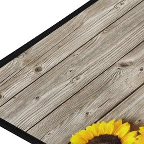 img 1 attached to Sunflowers Design Non Slip Kitchen Doormats