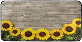 img 3 attached to Sunflowers Design Non Slip Kitchen Doormats