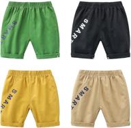 🩳 stay cool and comfy with ammengbei 4 pack summer cotton shorts logo