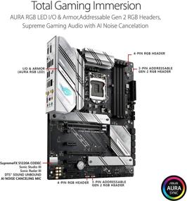 img 3 attached to 🎮 ASUS ROG Strix B560-A Gaming WiFi LGA 1200 ATX Motherboard - PCIe 4.0, 8+2 Power Stages, Two-Way Noise Cancelation, WiFi 6, 2.5 Gb LAN, 2xM.2 Slots, USB 3.2 Gen 2x2 Type-C