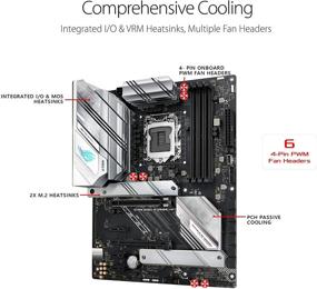 img 2 attached to 🎮 ASUS ROG Strix B560-A Gaming WiFi LGA 1200 ATX Motherboard - PCIe 4.0, 8+2 Power Stages, Two-Way Noise Cancelation, WiFi 6, 2.5 Gb LAN, 2xM.2 Slots, USB 3.2 Gen 2x2 Type-C