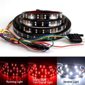 img 3 attached to Enhanced Visibility and Safety: 60-Inch Double Row LED Light Strip for Trucks, Trailers, and RVs