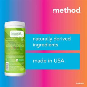 img 2 attached to 🌊 Discover the Cleaning Power of Method Lime and Sea Salt All-Purpose Cleaning Wipes - 30 CT, White