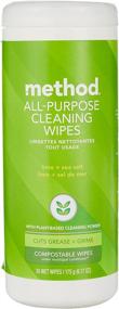 img 4 attached to 🌊 Discover the Cleaning Power of Method Lime and Sea Salt All-Purpose Cleaning Wipes - 30 CT, White