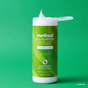 img 3 attached to 🌊 Discover the Cleaning Power of Method Lime and Sea Salt All-Purpose Cleaning Wipes - 30 CT, White