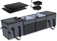 органайзер для багажника x-cosrack: просторное хранение с изоляционными сумками-холодильниками, много отделений для внедорожника, грузовика, фургона - складной и портативный логотип