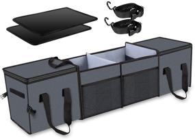 img 4 attached to Органайзер для багажника X-cosrack: просторное хранение с изоляционными сумками-холодильниками, много отделений для внедорожника, грузовика, фургона - складной и портативный