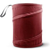 🚗 convenient car trash can: collapsible pop-up bag for garbage disposal, maroon, water-proof, 1 pack logo