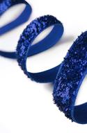 🎄 kgs royal blue christmas glitter ribbon - 40 yards spool, 1 roll/pack logo