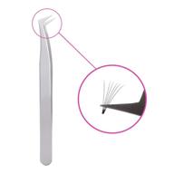 easy fan volume lashes curved point precision tweezers - 🛠️ stainless steel anti static lash extension tool set with leather pack logo