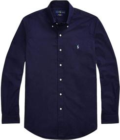 img 4 attached to Polo Ralph Lauren рубашка с пуговицами Windsor Navy мужская одежда и рубашки