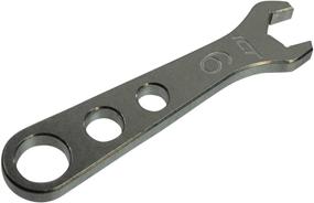 img 1 attached to 🔧 USA Made ICT Billet Aluminum 6AN Wrench for Lightweight Ergonomic 6 AN Hose Fittings with Compact Handle - 11/16 Wrench Size and Threaded Design (551454)