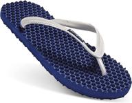 👣 revitalize your feet and boost your well-being with men's massage flip flops - reflexology footbed for health, pain relief, circulation, and energy. experience relaxation, acupressure, plantar fasciitis relief, and recovery with anti-slip sole! логотип