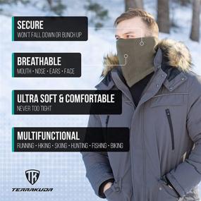 img 2 attached to 🧣 Terrakuda Fleece Gaiter: Ultimate Mission Protection for Women's Scarves & Wraps