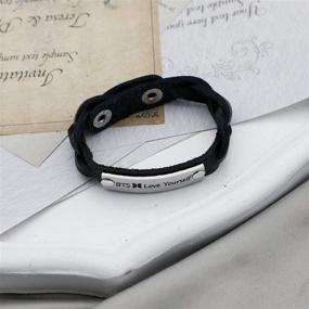 img 2 attached to Bangtan Bracelet Yourself Leather Jewelry