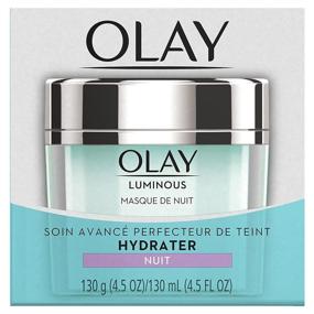 img 2 attached to 🌙 Olay Regenerist Luminous Overnight Facial Mask Gel Moisturizer, 4.5 Ounce with Vitamin C & E - Improved Packaging