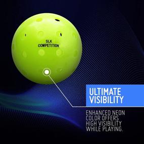 img 2 attached to 🏓 Selkirk SLK Competition Ball - 40 Hole Outdoor Pickleball Balls for Tournament Play - USAPA Approved Pickle Ball - Lime Green Pickleballs