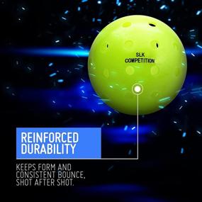 img 1 attached to 🏓 Selkirk SLK Competition Ball - 40 Hole Outdoor Pickleball Balls for Tournament Play - USAPA Approved Pickle Ball - Lime Green Pickleballs