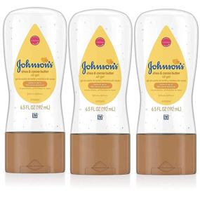 img 4 attached to 👶 Johnson's Baby Oil Gel with Shea & Cocoa Butter - 6.5oz (192ml) - Pack of 3