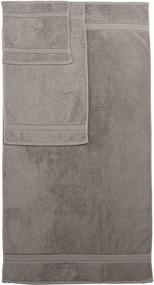 img 1 attached to 🛁 Premium Quality Grey Egyptian Cotton Bath Towel Set: Pinzon 6 Piece by Amazon Brand
