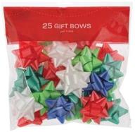 🎀 berwick offray 74000 pack of 25 traditional star bow bags for decorative purposes logo