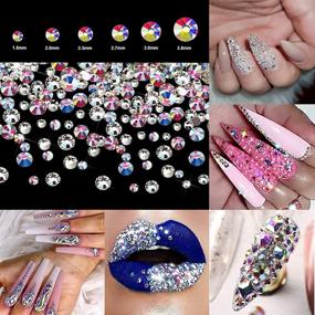 img 2 attached to Sparkling Nail Rhinestones with Tweezer & Wax Dotting 💅 Pen - Perfect Nail Art Supplies for Stunning Nail Decoration