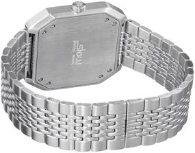 img 3 attached to Slow Jo 01 - Swiss Made 24-Hour Watch with Single-Hand - Stylish Silver Steel