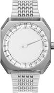 slow jo 01 - swiss made 24-hour watch with single-hand - stylish silver steel logo