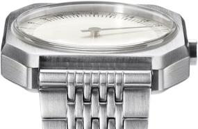img 1 attached to Slow Jo 01 - Swiss Made 24-Hour Watch with Single-Hand - Stylish Silver Steel