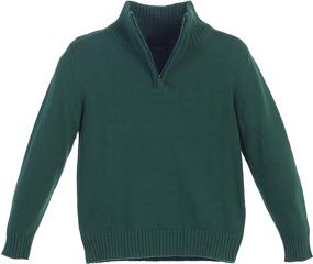 img 3 attached to Green Boys' Knitted Sleeve Sweater – Gioberti Clothing for Sweaters