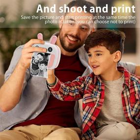 img 2 attached to 📸 3T6B Instant Print Camera for Kids, 4K 2400W HD WiFi Connection Digital Cameras, USB Portable Zero Ink Camera, Children's Day Birthday Gift for Boys and Girls with Print Papers (SD Card Excluded)